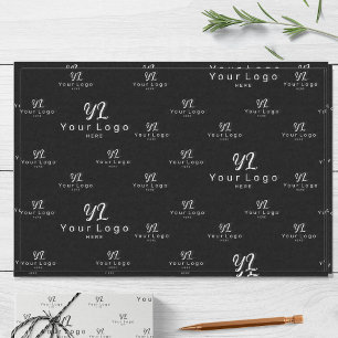 Papier Mousseline Black Logo motif Marque d'entreprise Emballage sim
