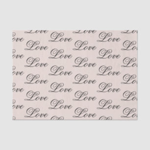 Papier Mousseline Black Peach Blush Amour toujours Mariage
