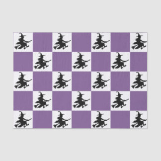 Papier Mousseline Black Witches Checkered
