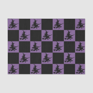 Papier Mousseline Black Witches Checkered