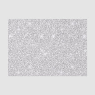 Papier Mousseline Blanc étincelant couleur argentée Joyeux Noël