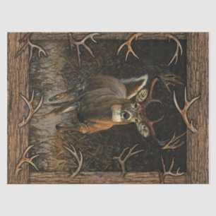 Papier Mousseline Blanche Chasseur De Cerfs, Cadeau Pour Papa, Chass