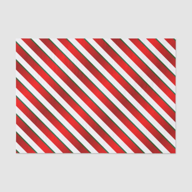 Papier Mousseline Blancs, verts et rouges (Recto)