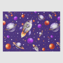 Blast Off Anniversaire Document de tissus