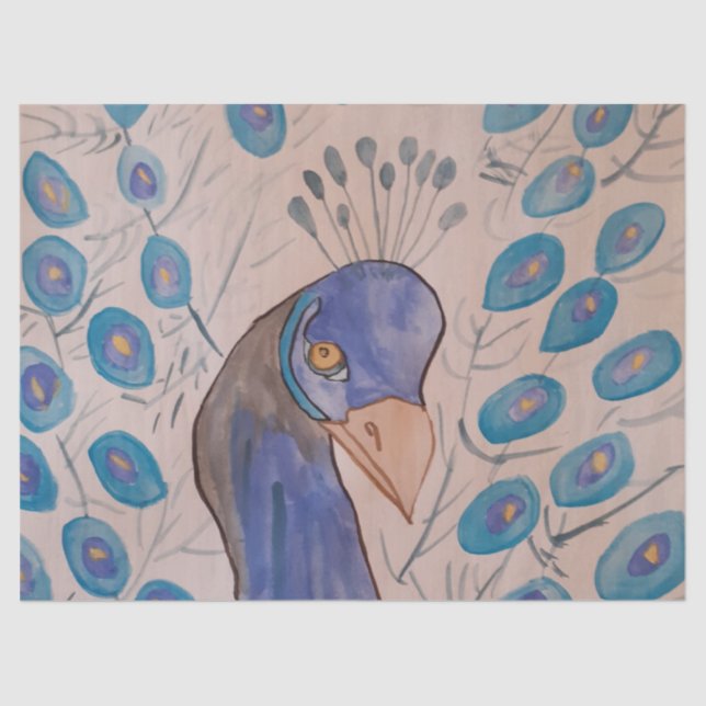 Papier Mousseline Bleu (Recto)