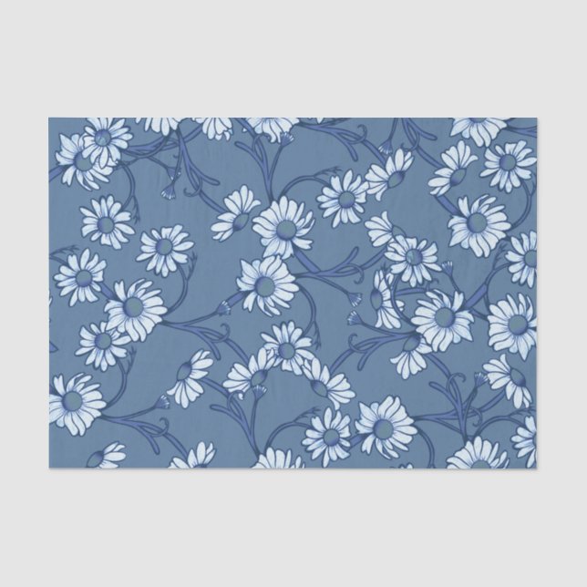 Papier Mousseline Bleu (Recto)