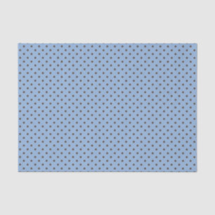 PAPIER MOUSSELINE BLEU AVEC CHOCOLAT POIS BROWN