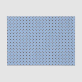 PAPIER MOUSSELINE BLEU AVEC CHOCOLAT POIS BROWN