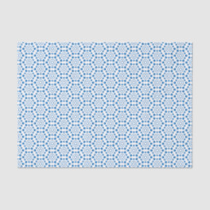 Papier Mousseline Bleu blanc Cowboy Western Tissue Paper de Dissimul