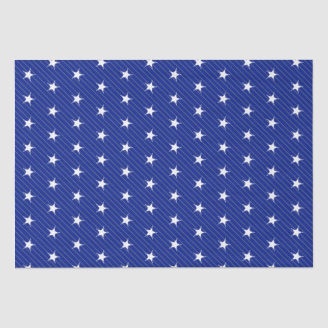 Papier Mousseline Bleu blanc et Gris Gris Gris Motif moderne (Recto)
