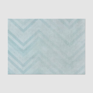 Papier Mousseline Bleu Chevron