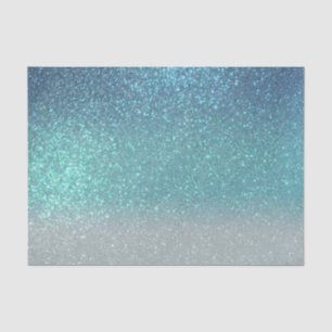 Papier Mousseline Bleu clair Turquoise Parties scintillant brillante