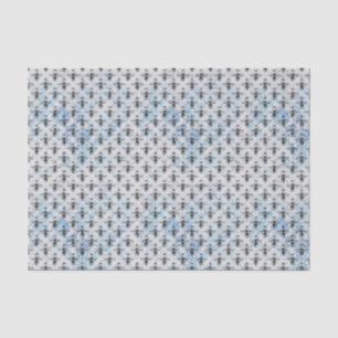 Papier Mousseline Bleu Damask Queen Bee