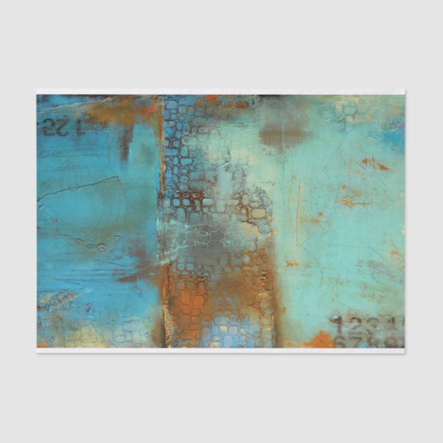 Papier Mousseline Bleu deja (Recto)