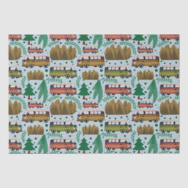 Papier Mousseline Bleu du champignon boisé