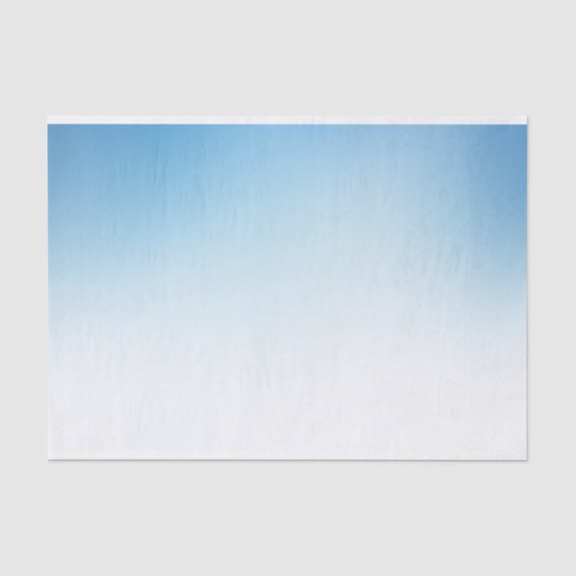 Papier Mousseline Bleu et blanc dégradé (Recto)