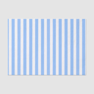 Papier Mousseline Bleu et blanc rayures de bonbons