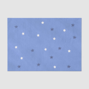 Papier Mousseline Bleu et Blancs Papier Tissu Blé