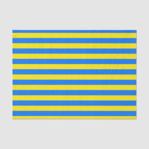Papier Mousseline Bleu et jaune