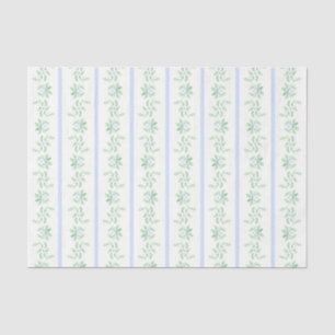 Papier Mousseline Bleu et vert Grève de Noël