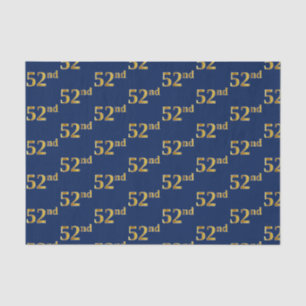 Papier Mousseline Bleu, événement d'or cinquante-deuxième de Faux