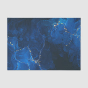 Papier Mousseline Bleu foncé Texturé Arrière - plan Faux Parties sci