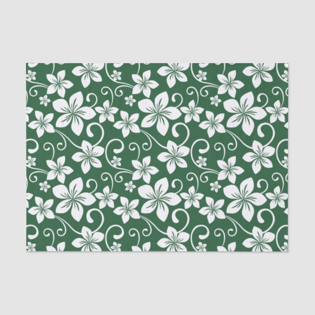 PAPIER MOUSSELINE BLEU HAWAII (VERT FORESTIER) (Recto)