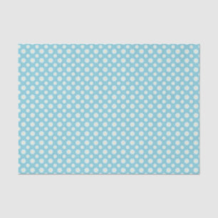 Papier Mousseline Bleu marais motif floral