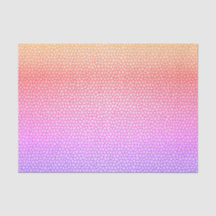 Papier Mousseline Bleu orange rose jaune mosaïque Motif Abstrait