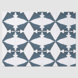 Papier Mousseline Bleu peint japonais merveille motif côtier