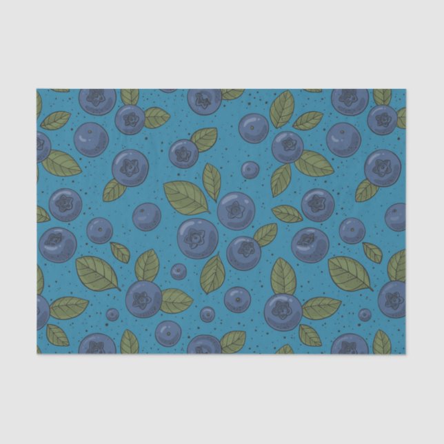 Papier Mousseline Bleus sur bleu (Recto)