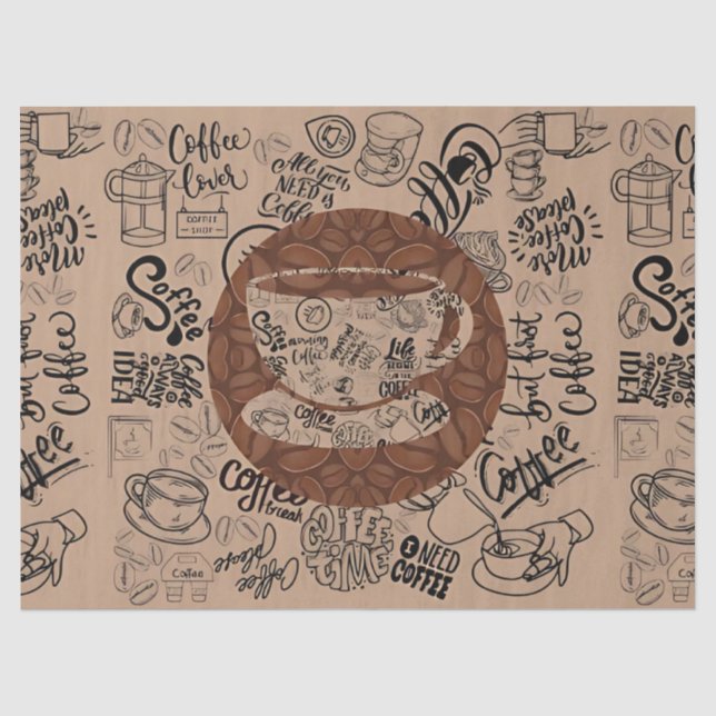 Papier Mousseline Bliss Coffee Art (Recto)