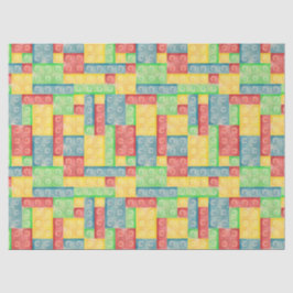 Papier Mousseline Blocs colorés de construction en aquarelle