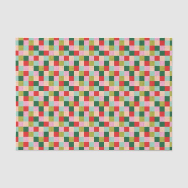 Papier Mousseline Blocs de couleurs Joyeuses et lumineuses (Recto)