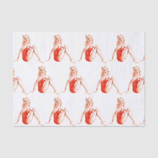 Papier Mousseline Blonde classique fille vers le haut (Recto)