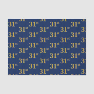 Papier Mousseline Blue, Faux Gold 31e (Trente et unième)