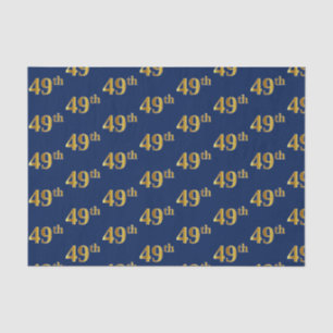 Papier Mousseline Blue, Faux Gold 49e (Quarante-Neuvième)