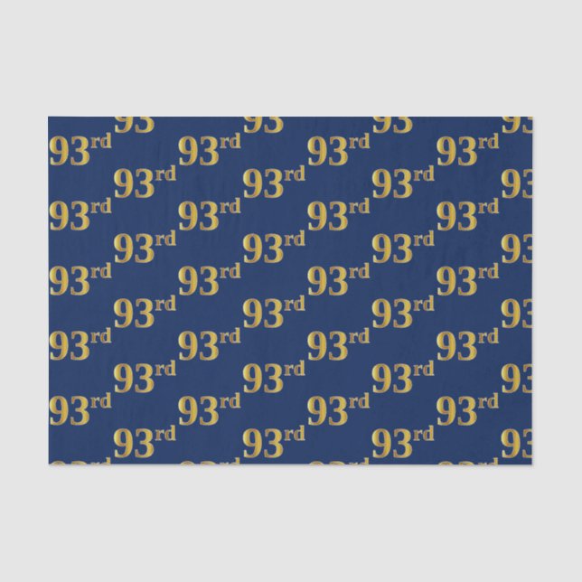 Papier Mousseline Blue, Faux Gold 93e (Quatre-vingt-treize) (Recto)