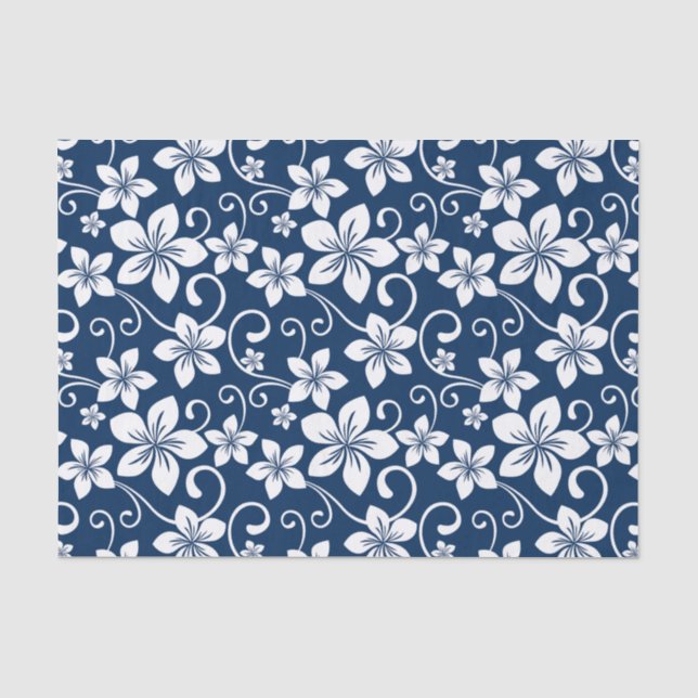 PAPIER MOUSSELINE BLUE HAWAII (MARINE) (Recto)