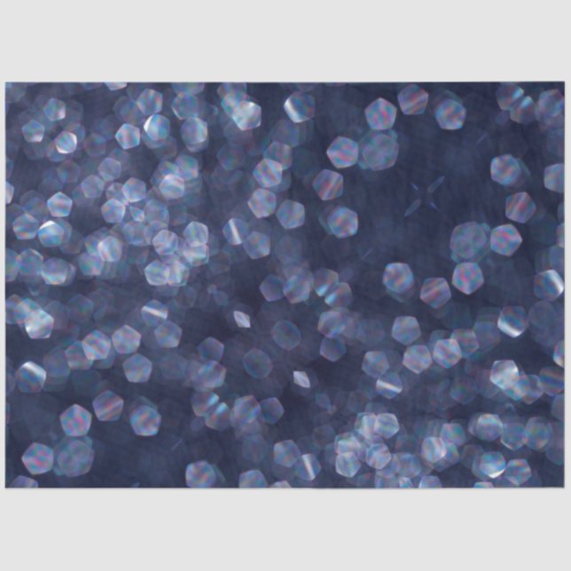 Papier Mousseline Blue Sparkle (Recto)