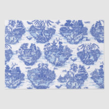 Blue Willow Animal Rabbit Renard Renard Oiseau Toi