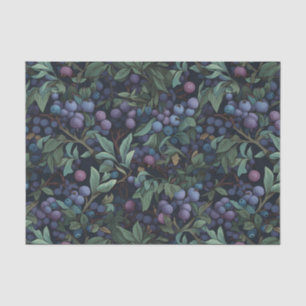 Papier Mousseline Blueberries vintages