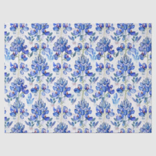 Papier Mousseline Bluebonnet Texas Wild Flower Motif