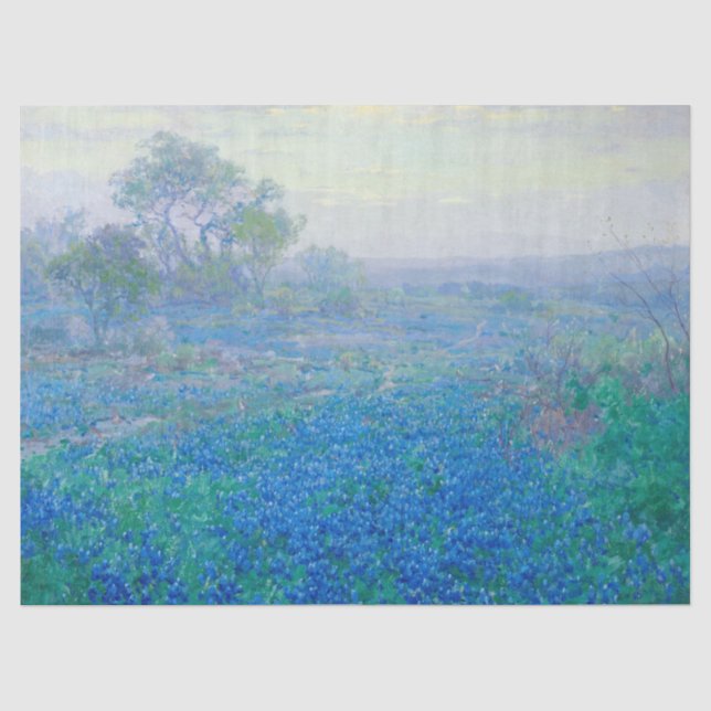Papier Mousseline Bluebonnets près de San Antonio, Texas par Onderdo (Recto)