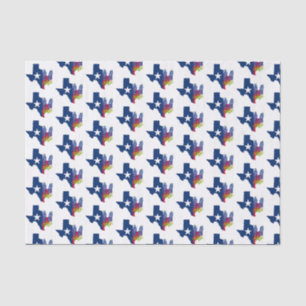 Papier Mousseline Bluebonnets Texas Flowers Fleur sauvage Aquarelle