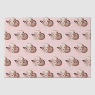 Papier Mousseline Blush Pink Howdy Cowgirl Floral Casquettes occiden