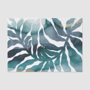 Papier Mousseline Boho Botanique Kelp Monogramme Aquarelle Matisse