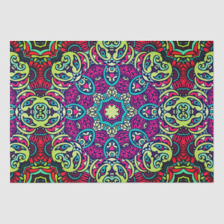 Papier Mousseline Boho design Mandala Tissue Paper
