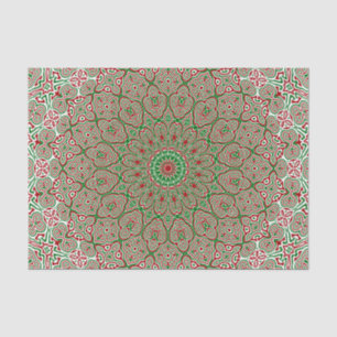 Papier Mousseline Boho Hippie Funky Trippy Ornate Noël Mandala