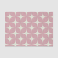 Boho moderne rose du milieu du siècle moderne géom